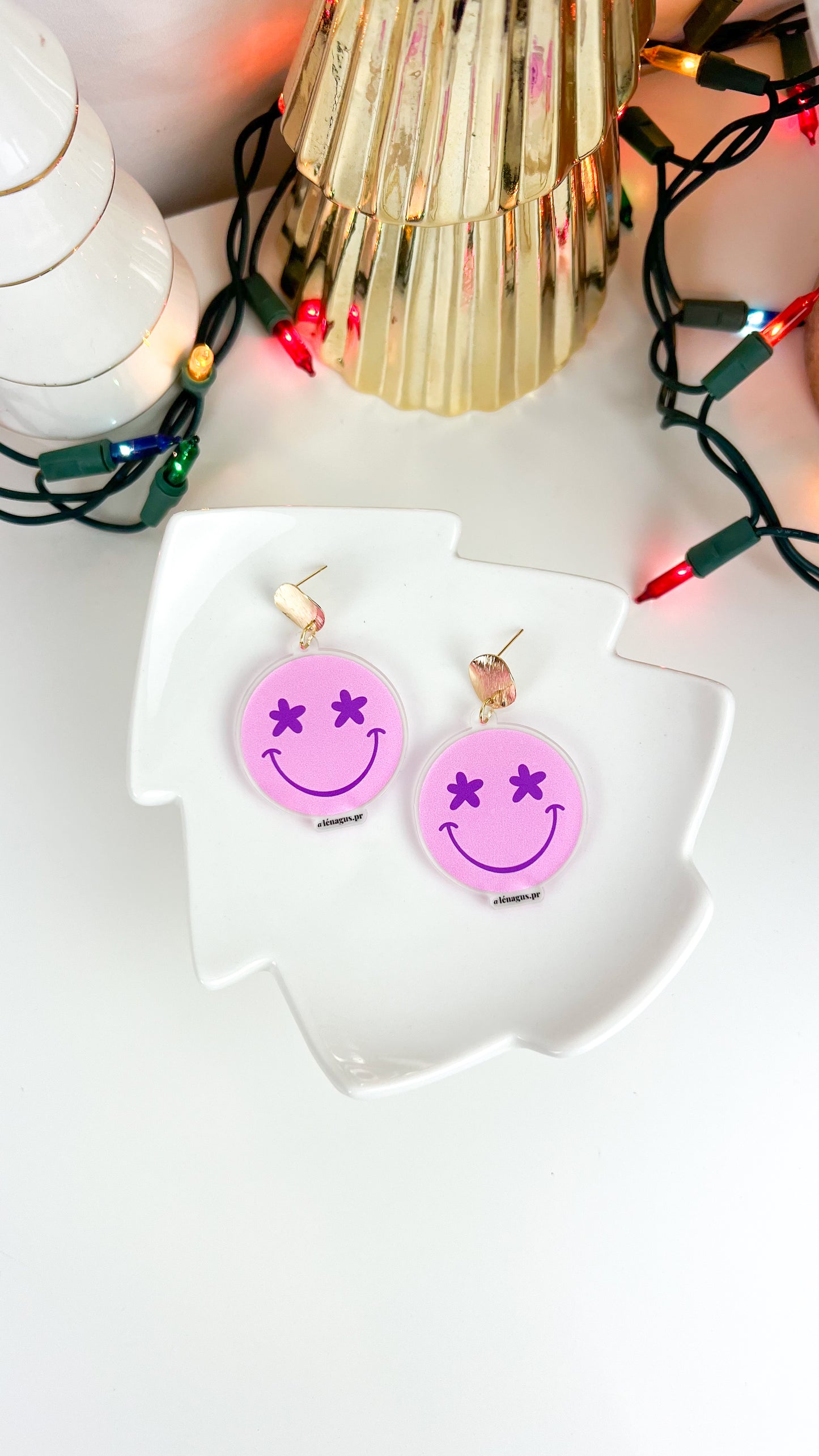 Lénagus Happy Face Earrings