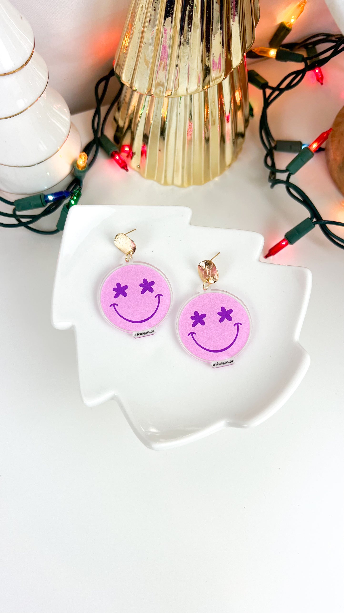 Lénagus Happy Face Earrings