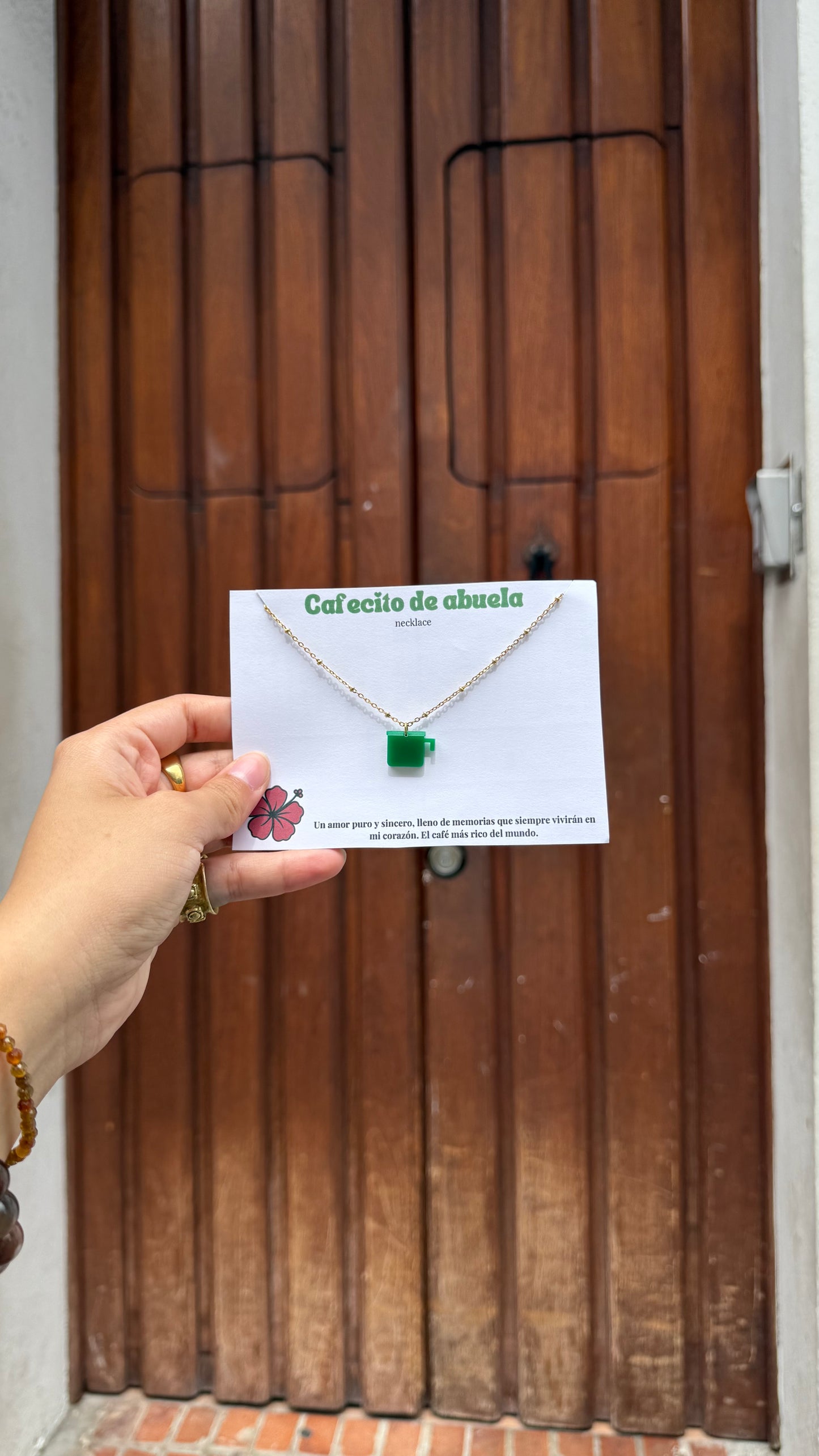 "Cafecito de Abuela" Necklace