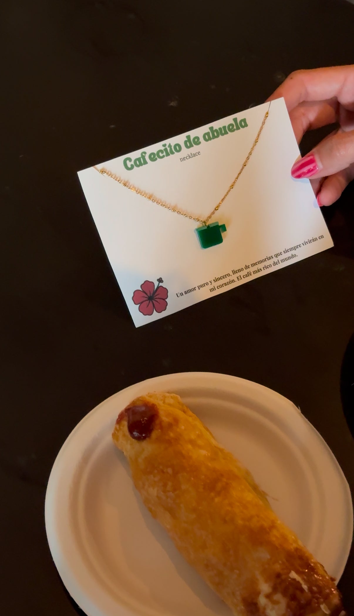 "Cafecito de Abuela" Necklace