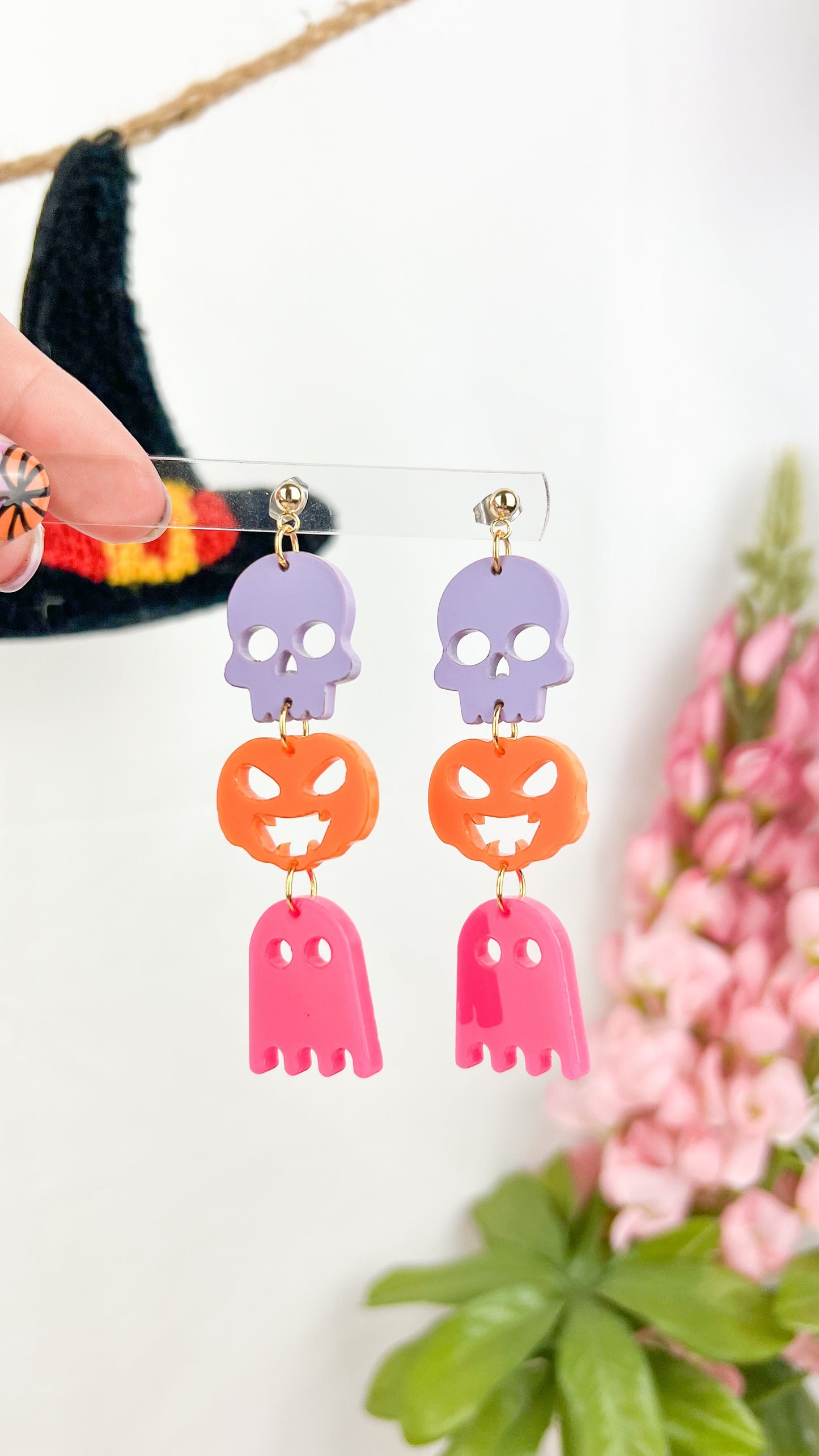 Colorful Halloween Night Earrings