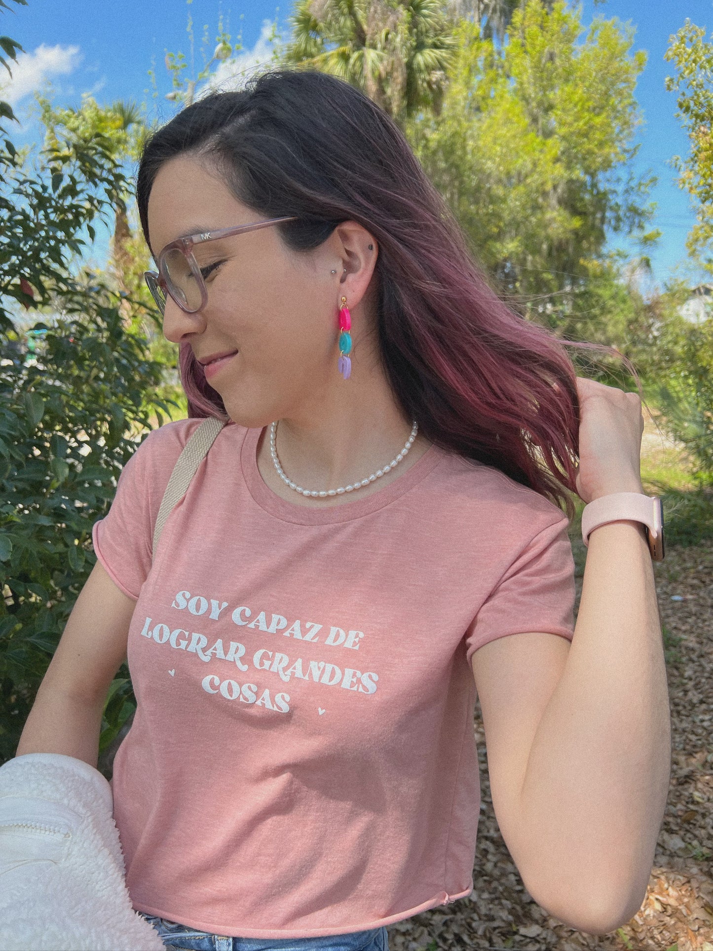 "SOY CAPAZ DE LOGRAR GRANDES COSAS" CROP TOP