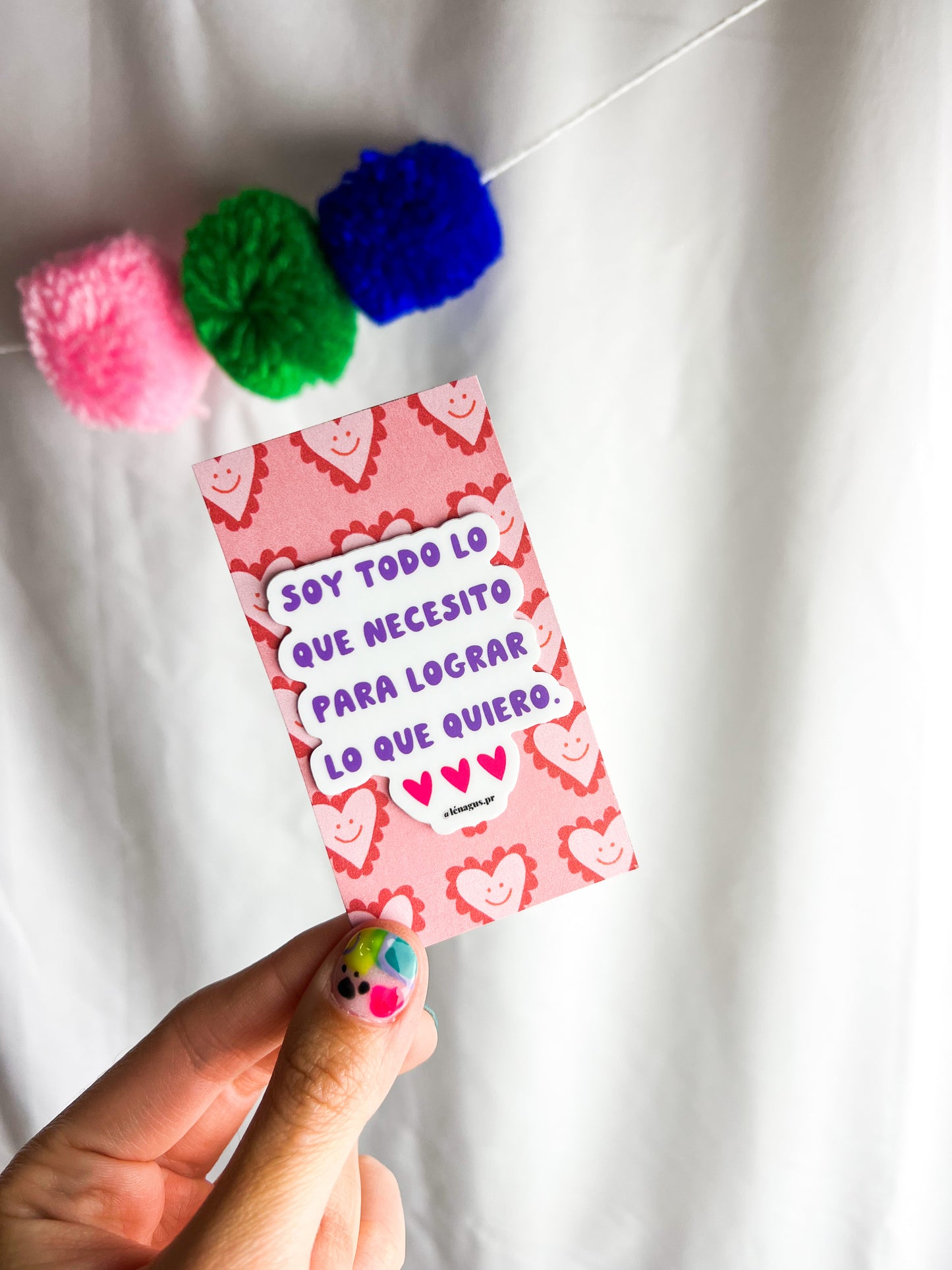 "Soy todo lo que necesito para lograr lo que quiero" sticker