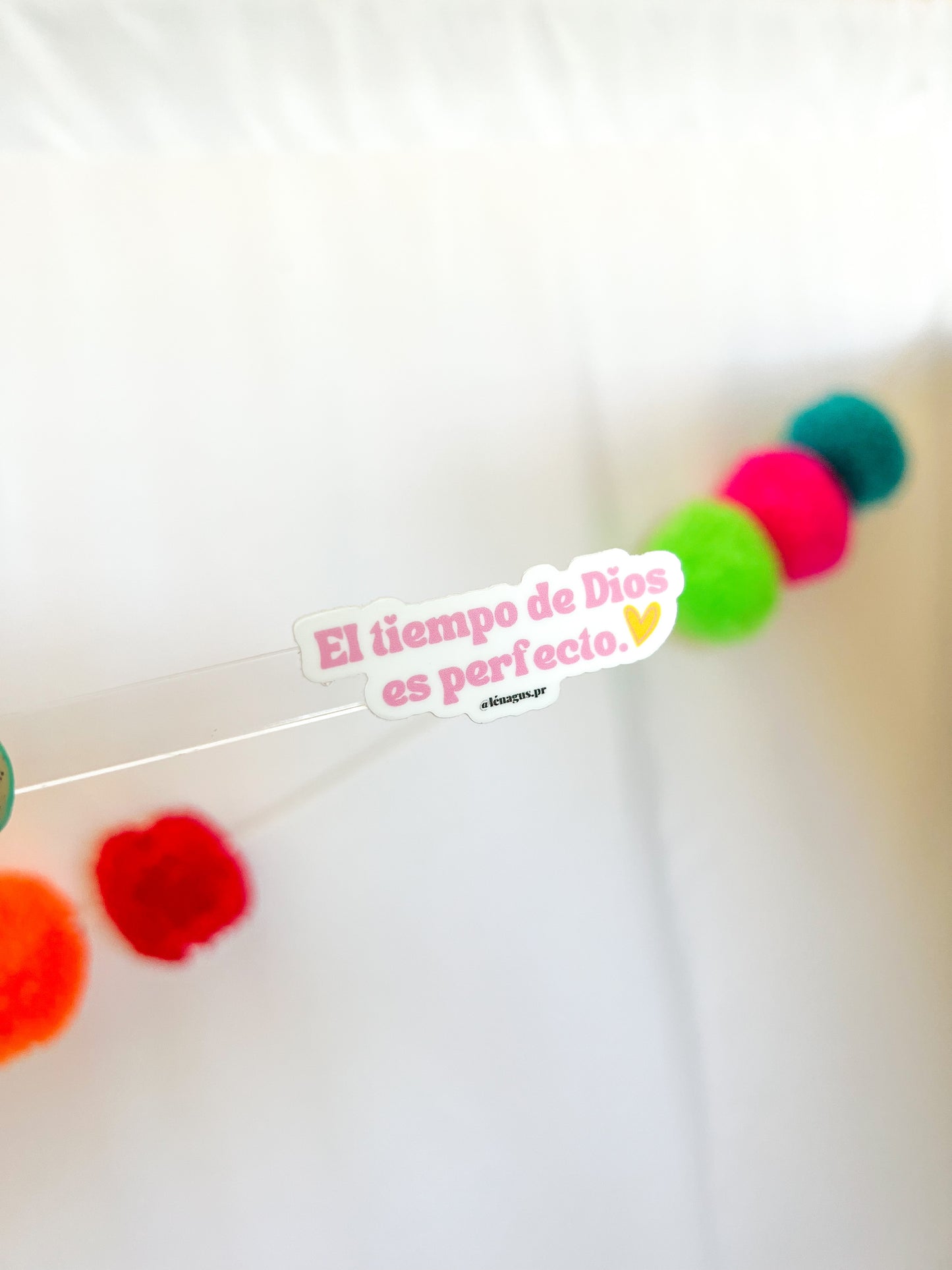 "El tiempo de Dios es perfecto" Sticker