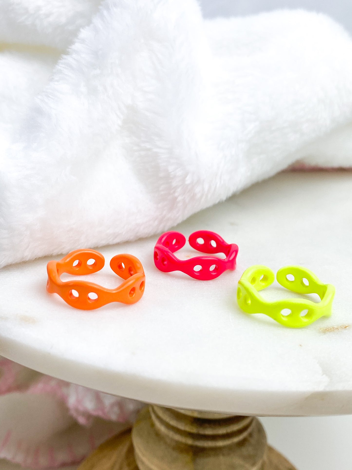 Colorful 80's Rings