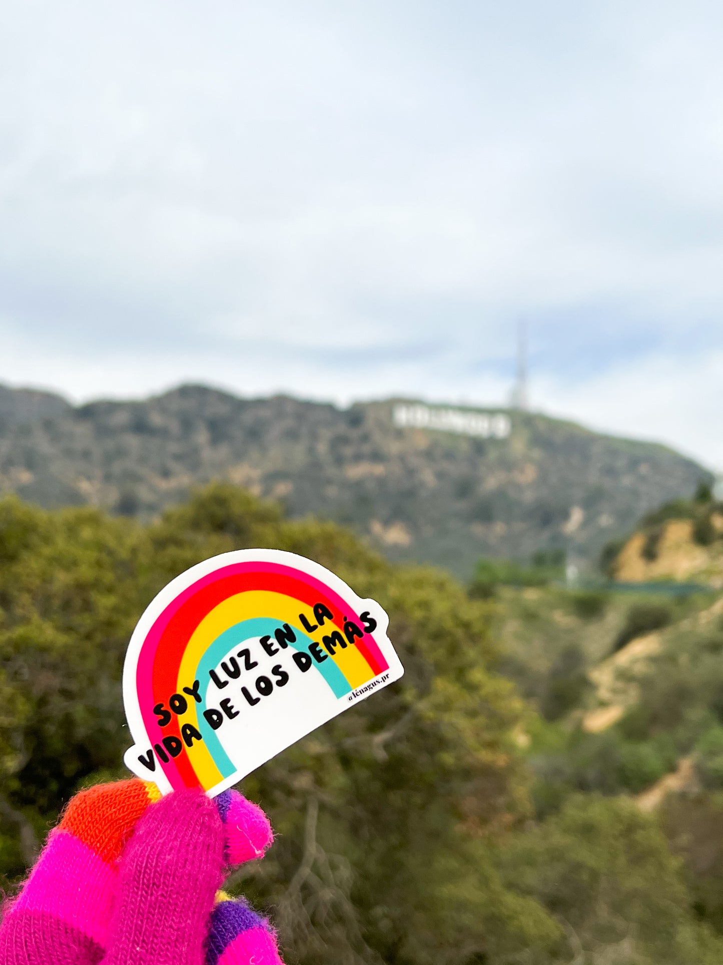 "SOY LUZ EN LA VIDA DE LOS DEMÁS" Premium Sticker