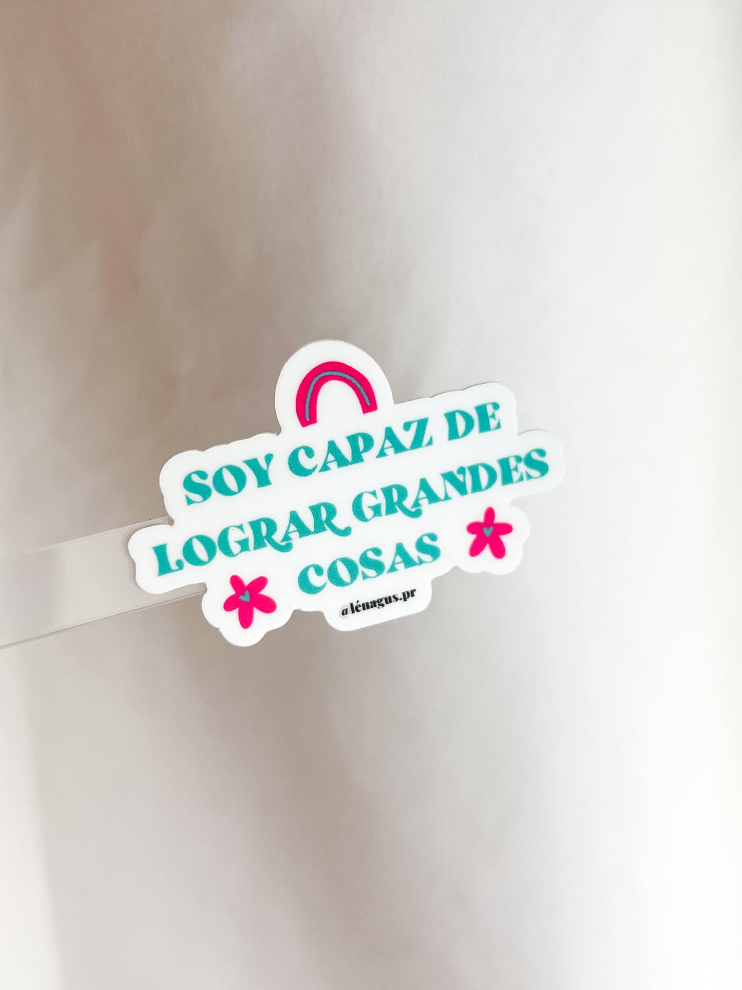 "SOY CAPAZ DE LOGRAR GRANDES COSAS" MINI STICKER