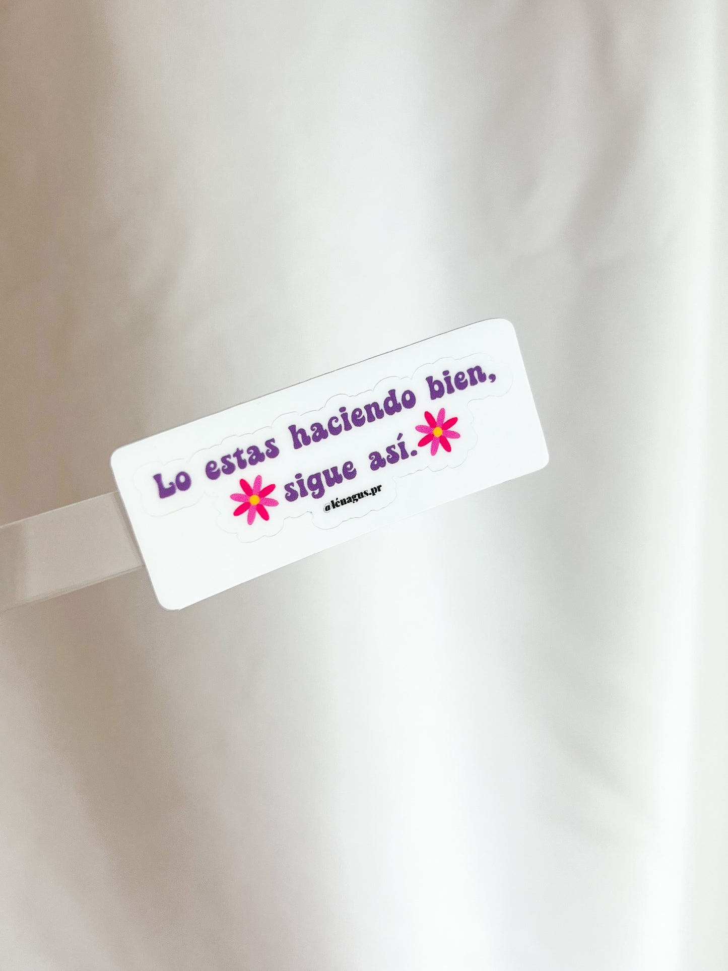 "LO ESTAS HACIENDO BIEN, SIGUE ASÍ" MINI STICKER