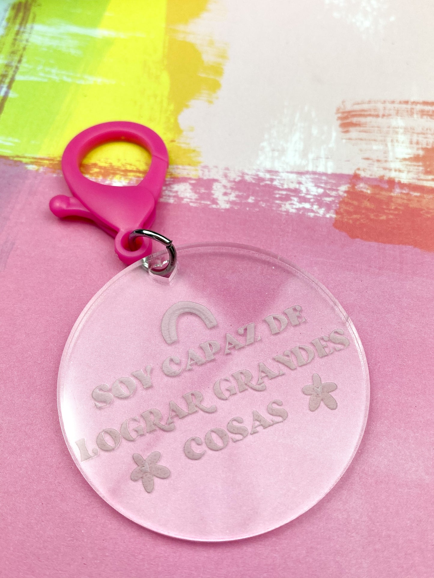 "Soy capaz de lograr grandes cosas" Keychain