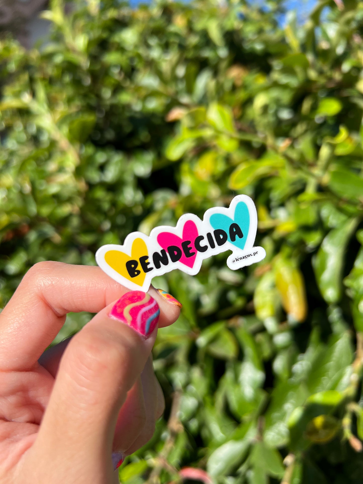 “Bendecida” Sticker