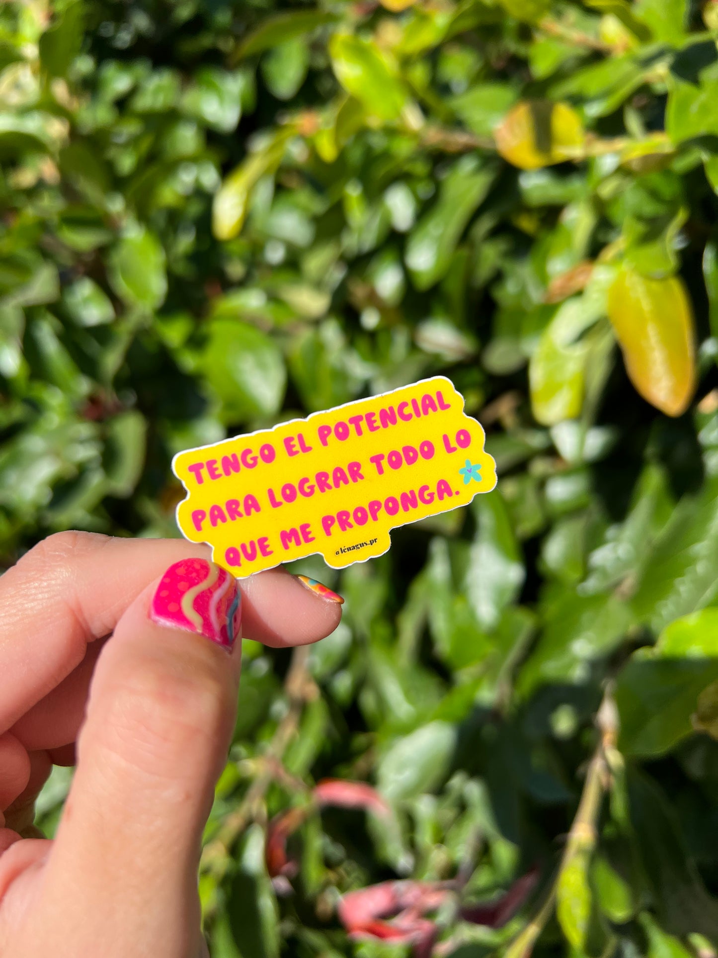 “Tengo el potencial para lograr todo lo que me proponga” Sticker