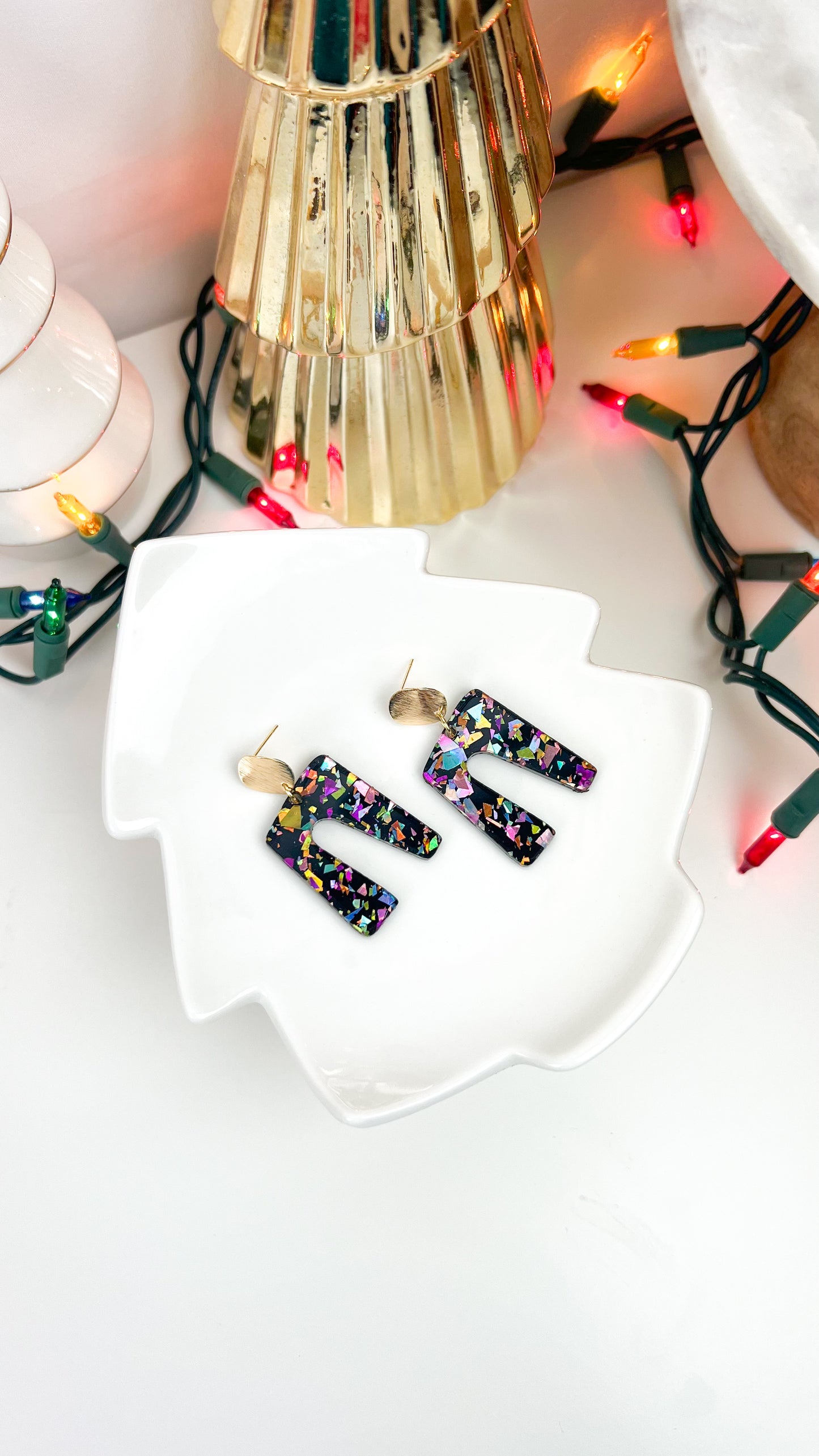 80's Christmas Party Earrings