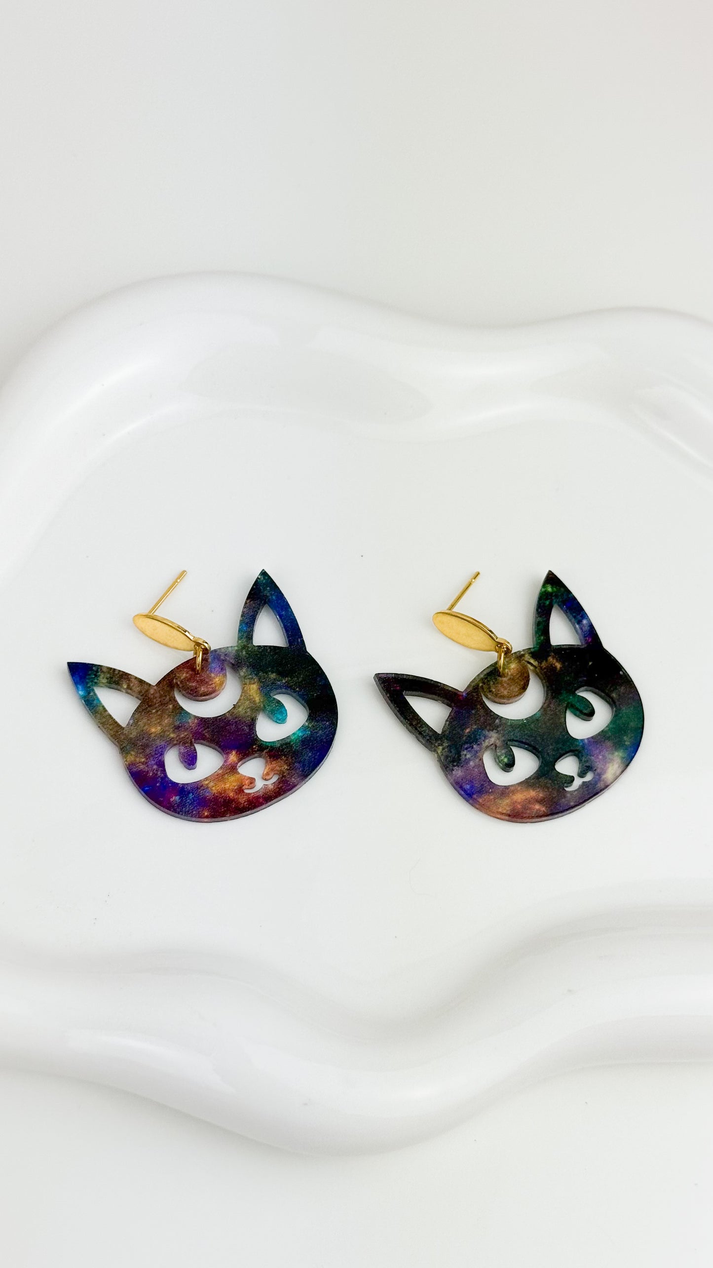 Mystical Cat Earrings