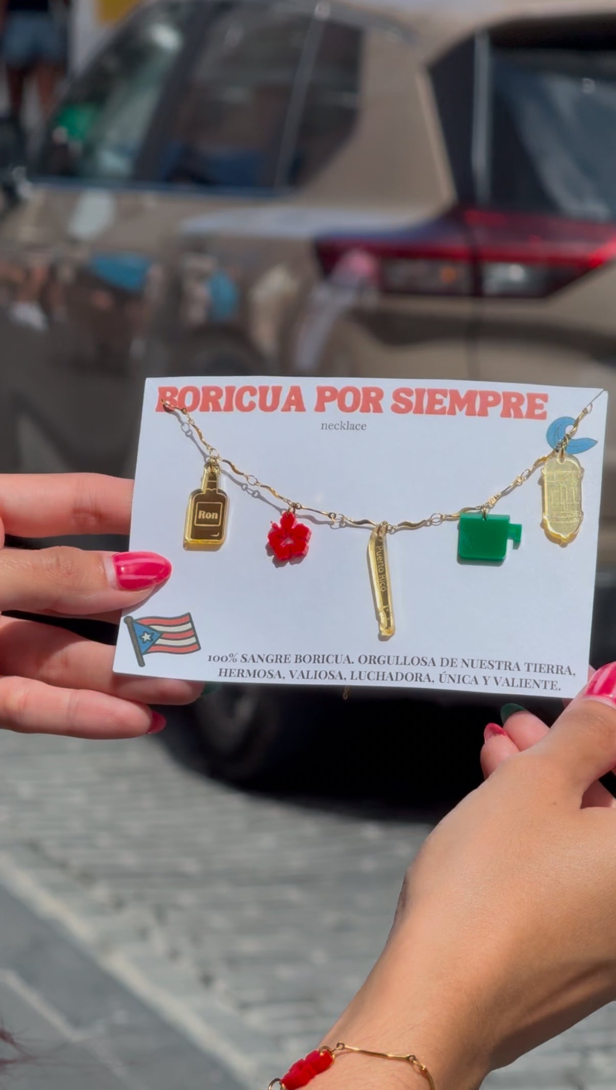 "BORICUA POR SIEMPRE" Necklace
