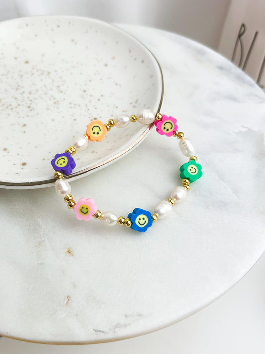Pearls & Flowers Bracelet