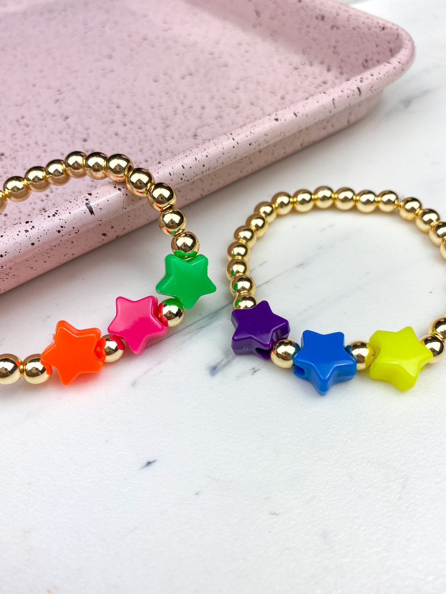 Colorful Stars Gold Bracelet