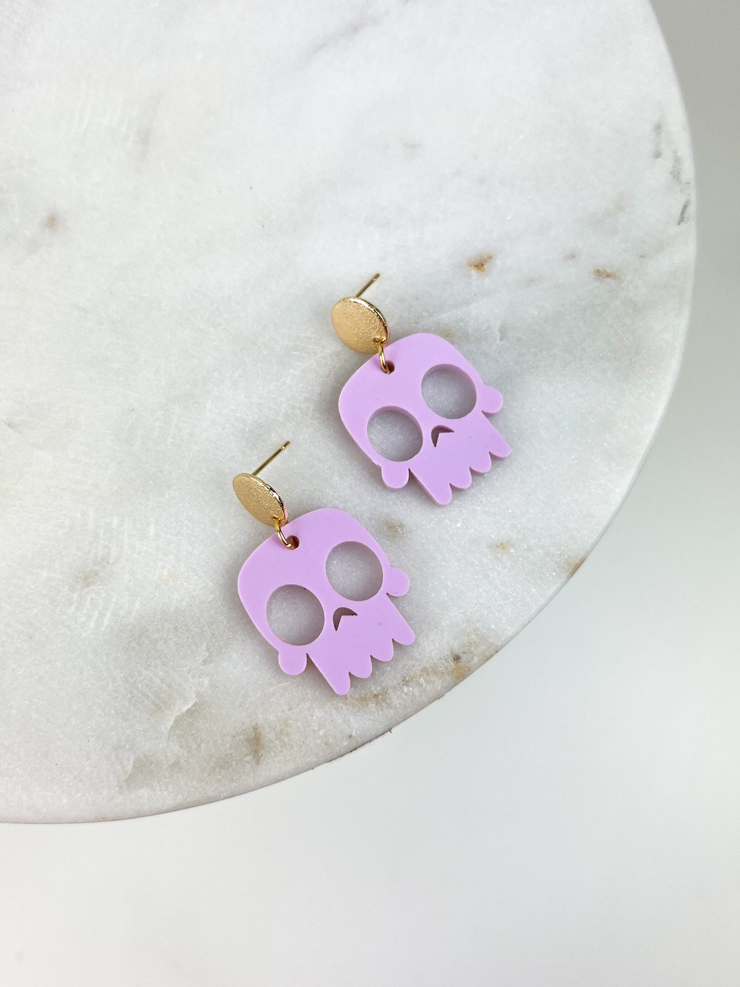 Pinky Skulls Earrings