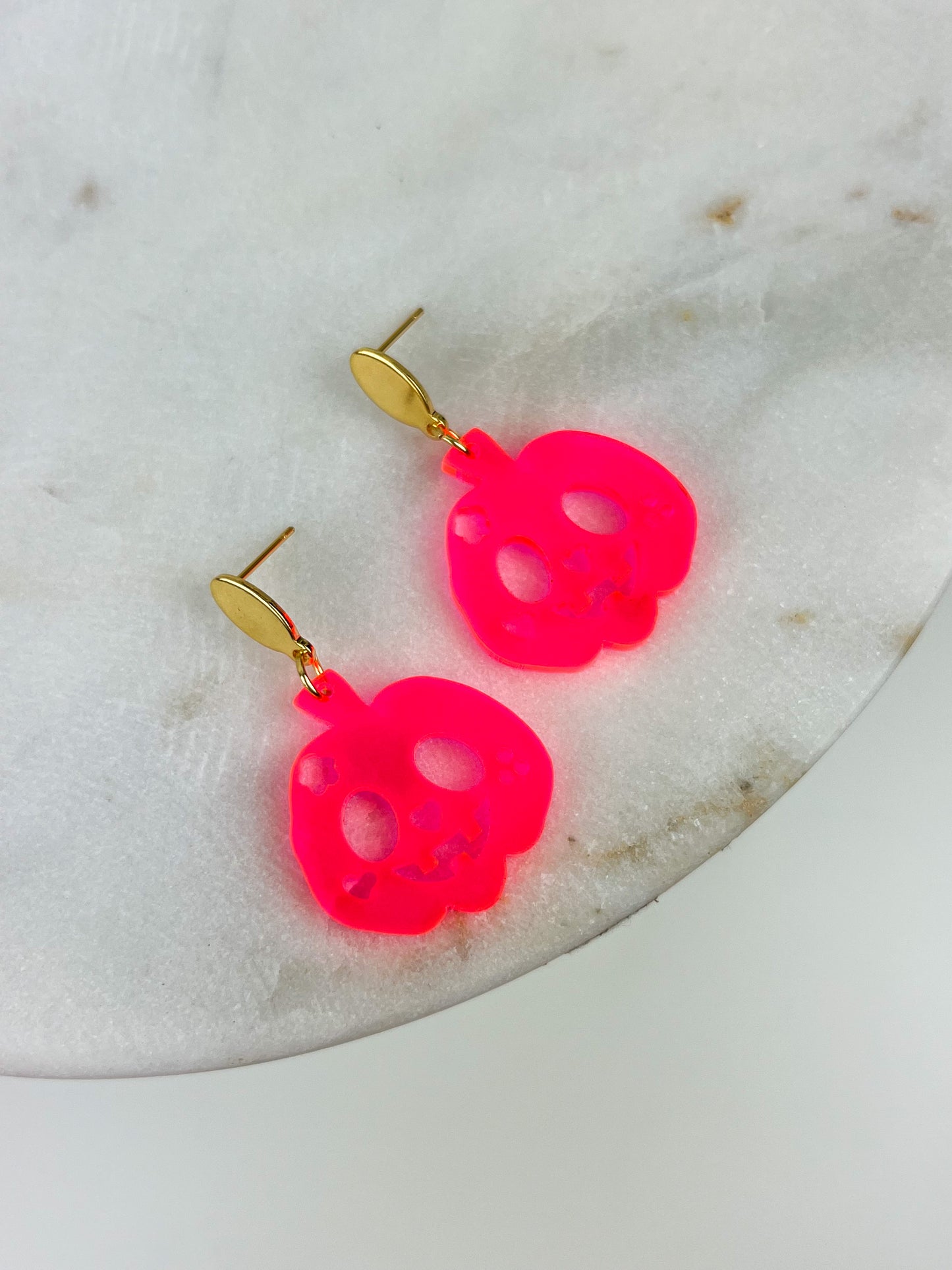 Neon Pumpkins Earrings