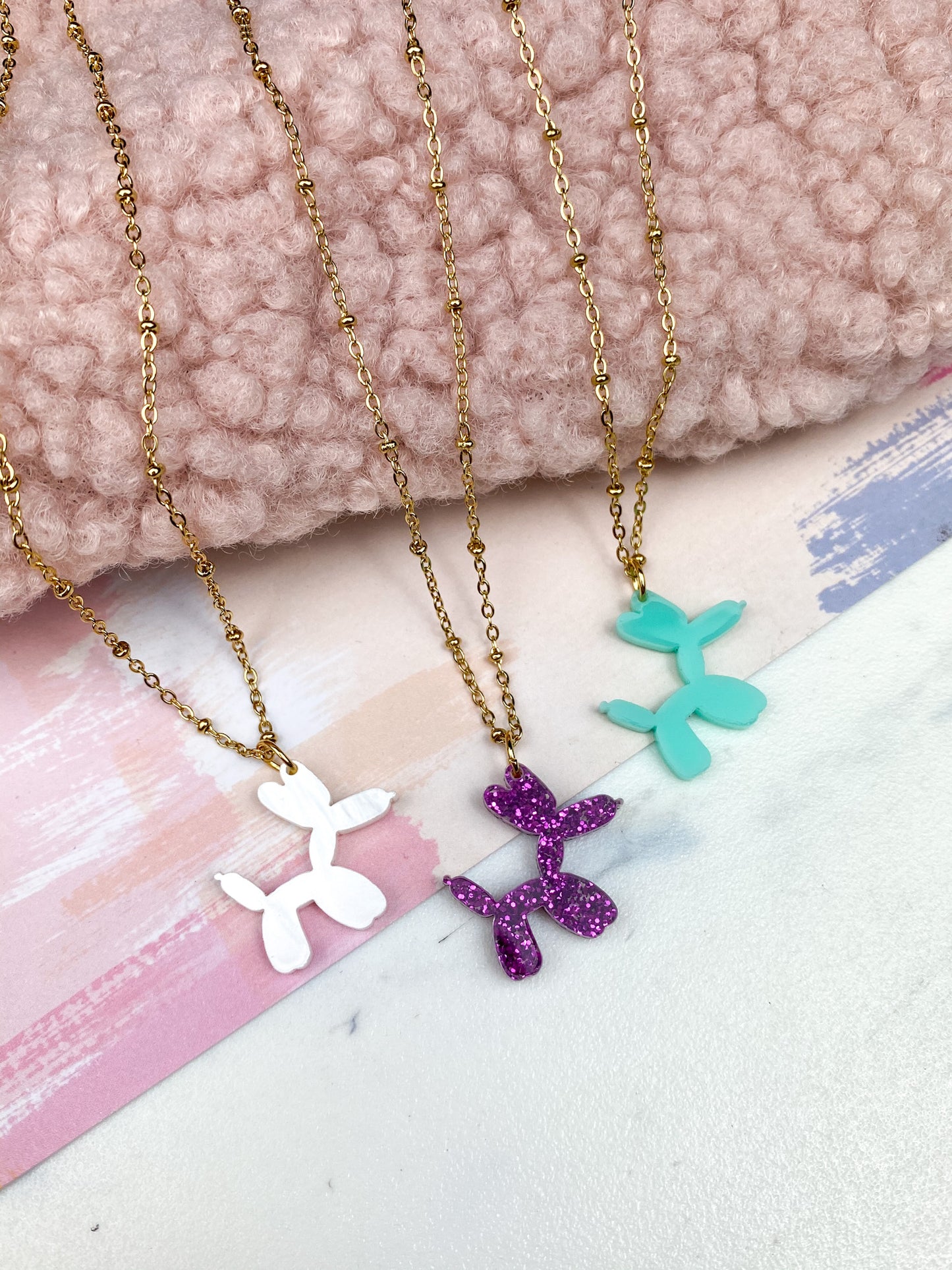 Balloon Dog Necklaces